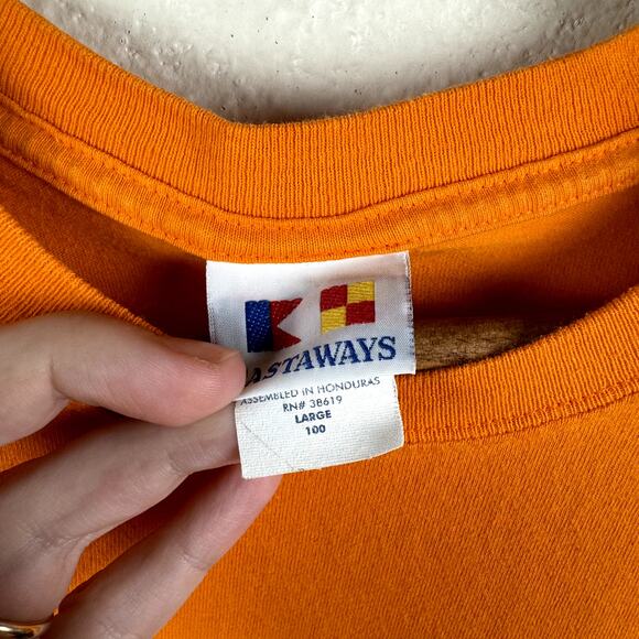 Vintage Tennessee Lady Vols Shirt Large Orange Short Sleeve Basketball 2001 NCAA - Picture 3 of 8